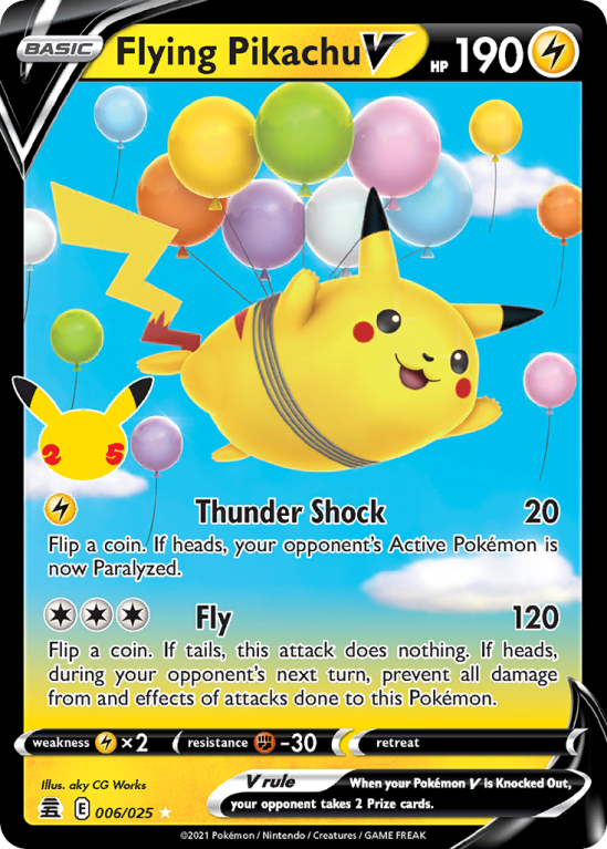 Celebrations Flying Pikachu V