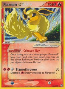 EX Power Keepers Flareon Gold Star