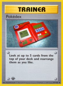 Pokémon Base set Pokédex kaart